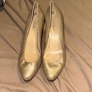 Cole Haan Metallic Gold Heels